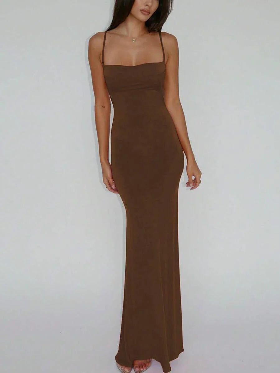 VERDÉ - Maxi Bodycon Slip Dress