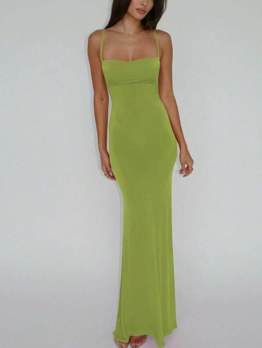 VERDÉ - Maxi Bodycon Slip Dress