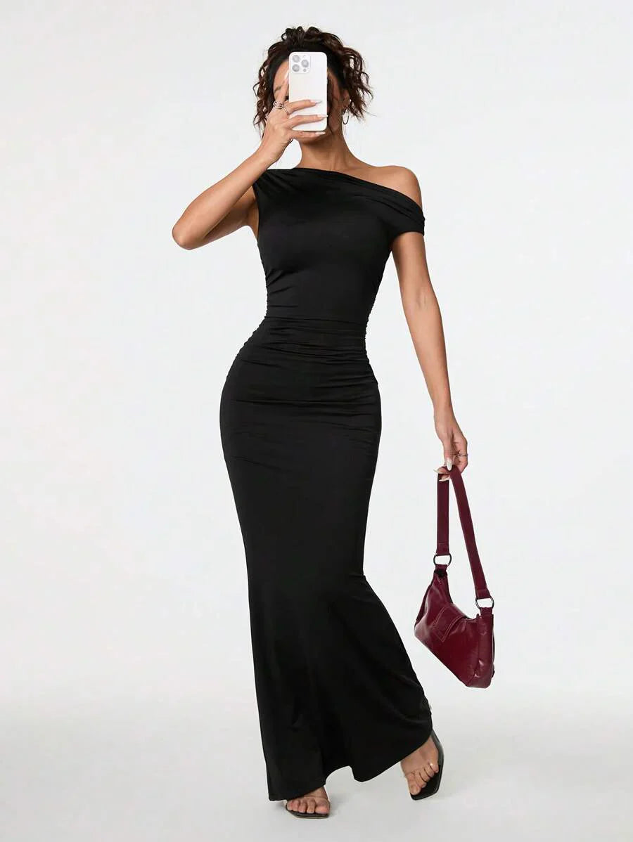 SVELTA - Petite One Shoulder Mermaid Maxi Dress