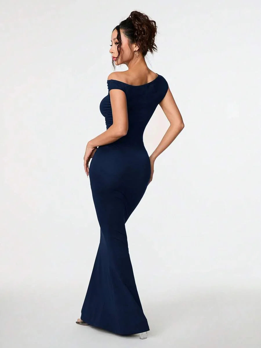 SVELTA - Petite One Shoulder Mermaid Maxi Dress