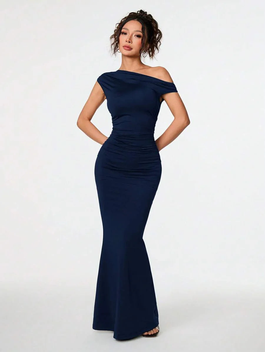 SVELTA - Petite One Shoulder Mermaid Maxi Dress