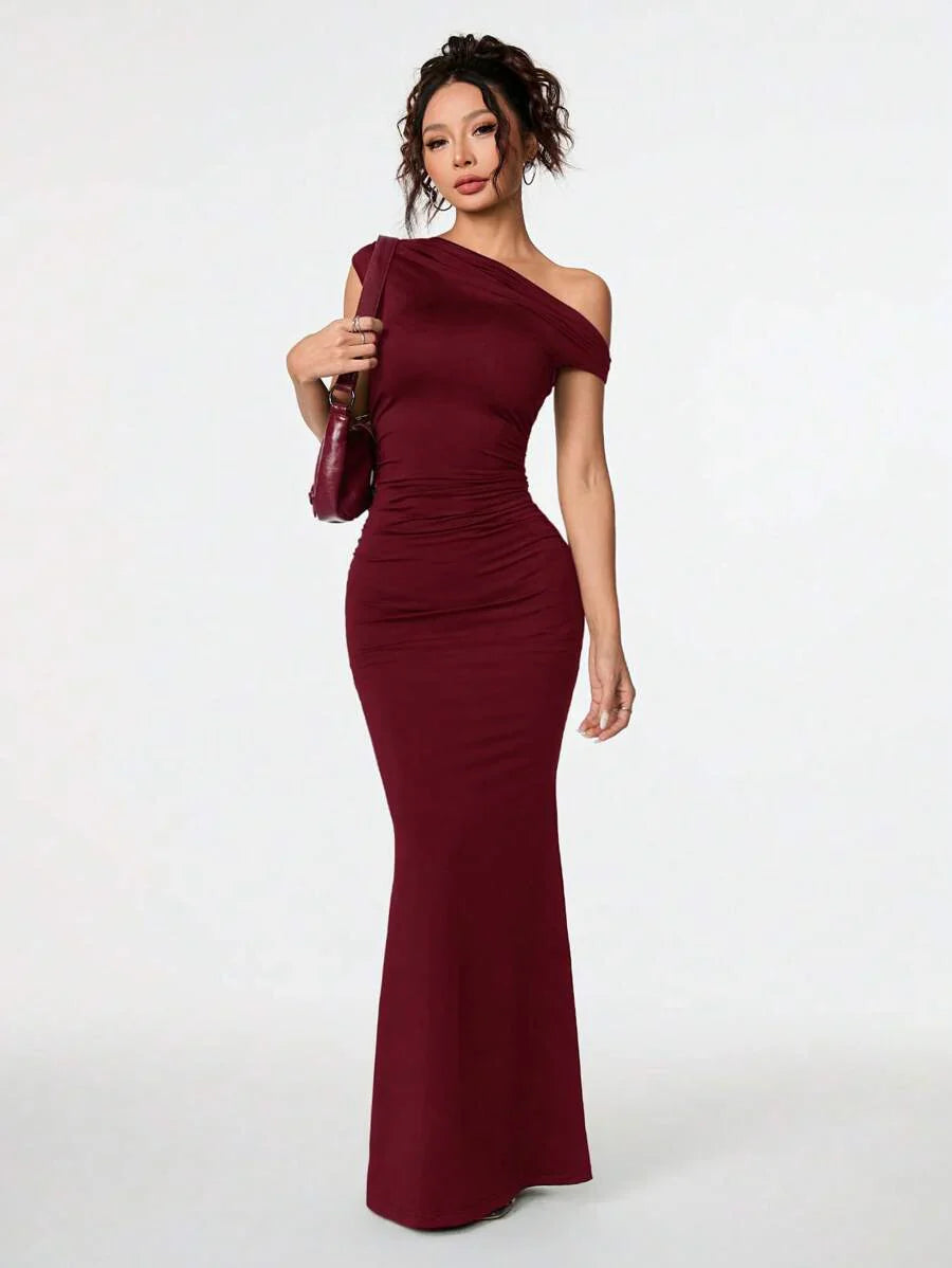 SVELTA - Petite One Shoulder Mermaid Maxi Dress