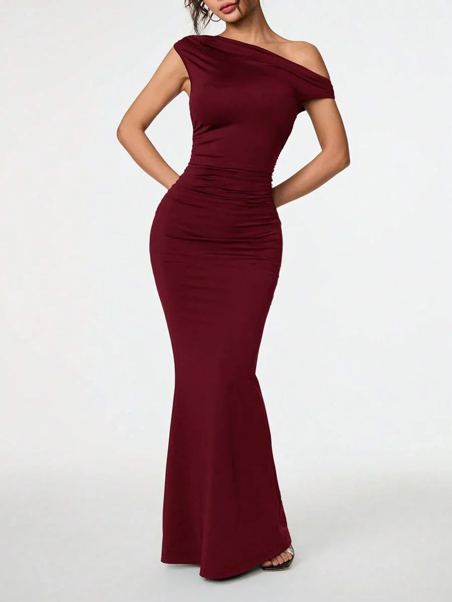 SVELTA - Petite One Shoulder Mermaid Maxi Dress