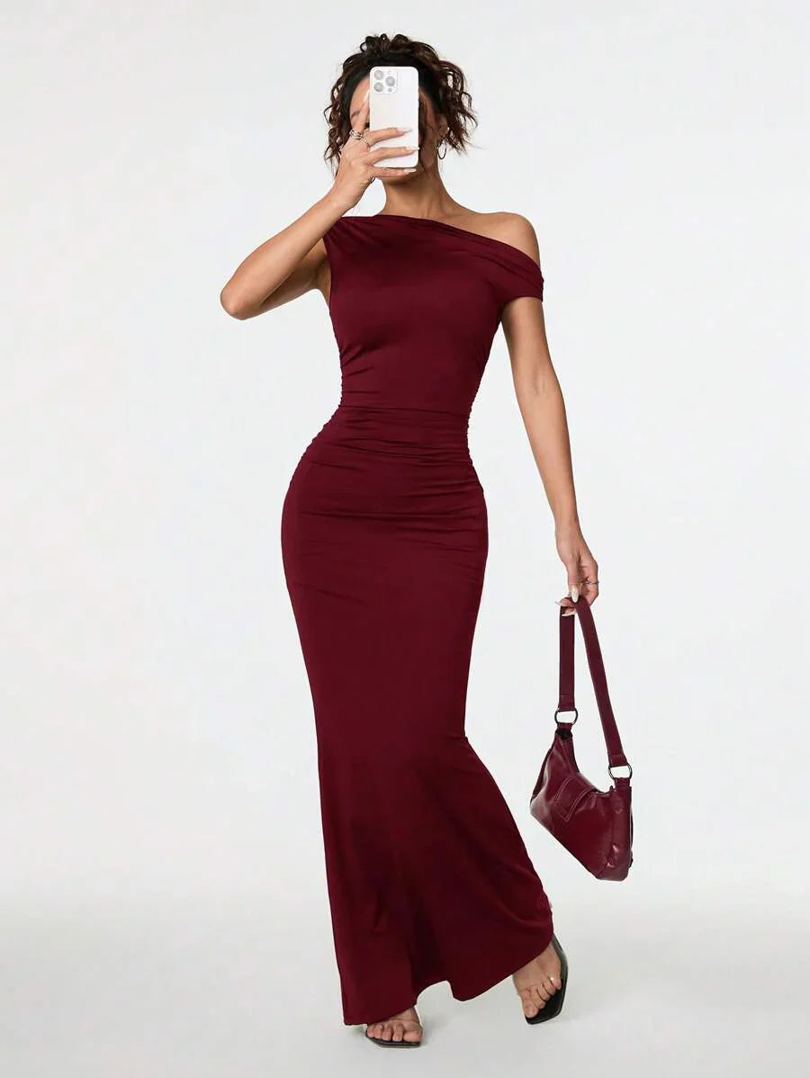 SVELTA - Petite One Shoulder Mermaid Maxi Dress