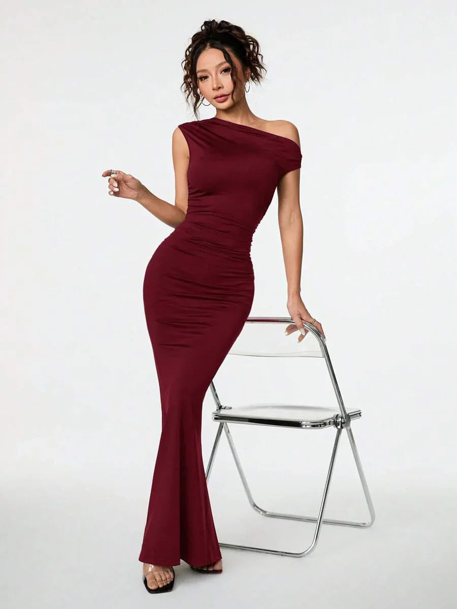 SVELTA - Petite One Shoulder Mermaid Maxi Dress