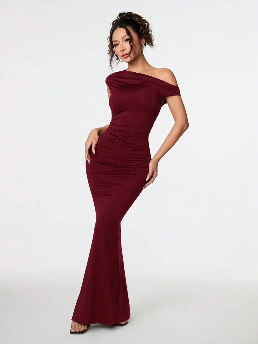 SVELTA - Petite One Shoulder Mermaid Maxi Dress