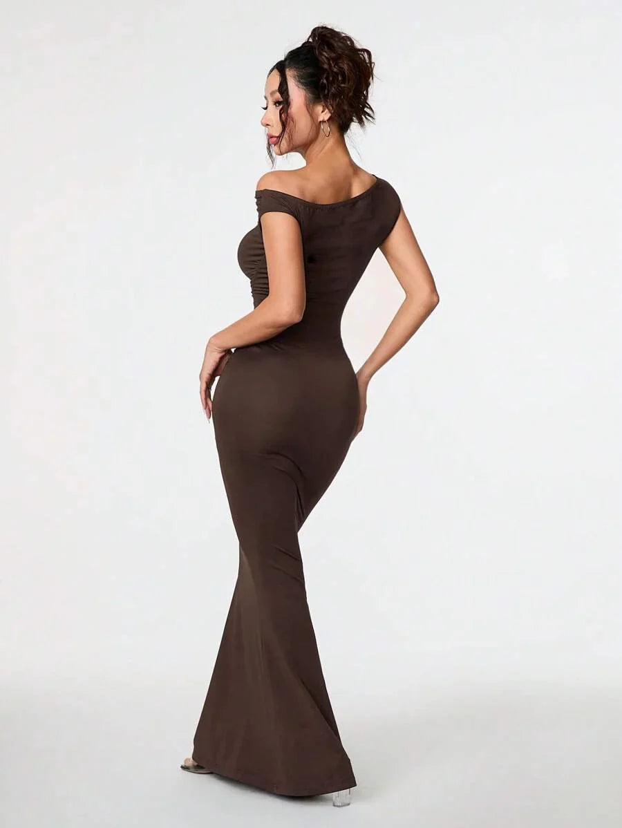 SVELTA - Petite One Shoulder Mermaid Maxi Dress