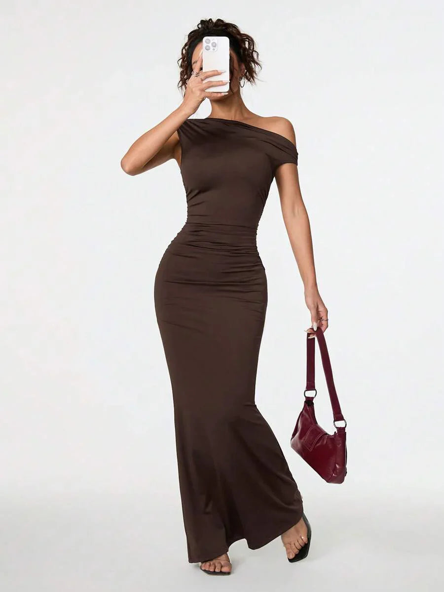 SVELTA - Petite One Shoulder Mermaid Maxi Dress