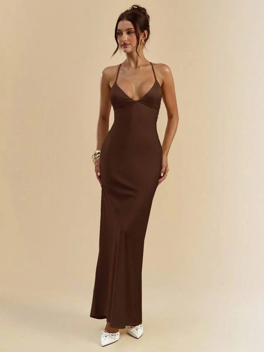Sélisse – Satin Mermaid Maxi Dress