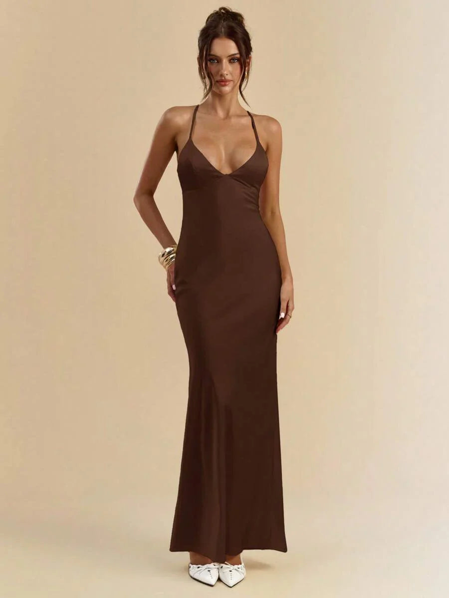 Sélisse – Satin Mermaid Maxi Dress