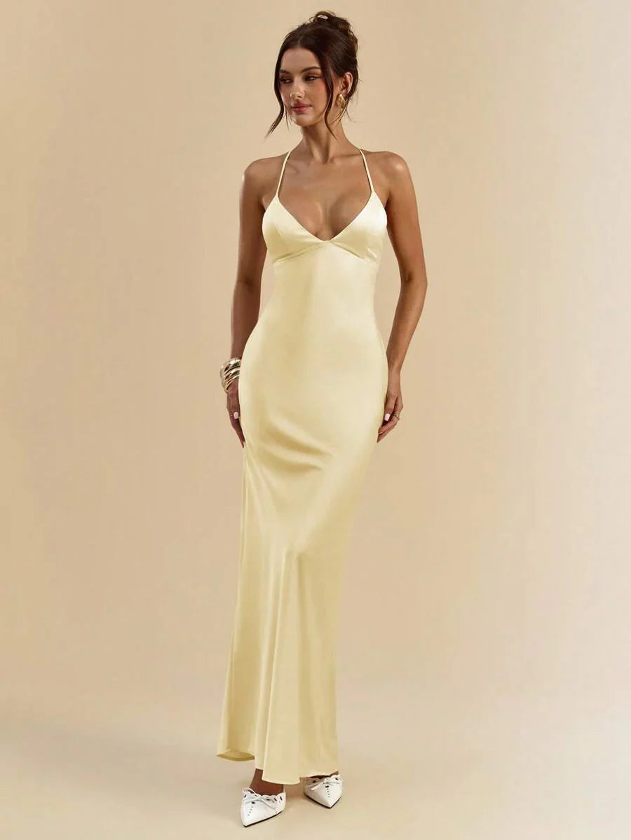 Sélisse – Satin Mermaid Maxi Dress