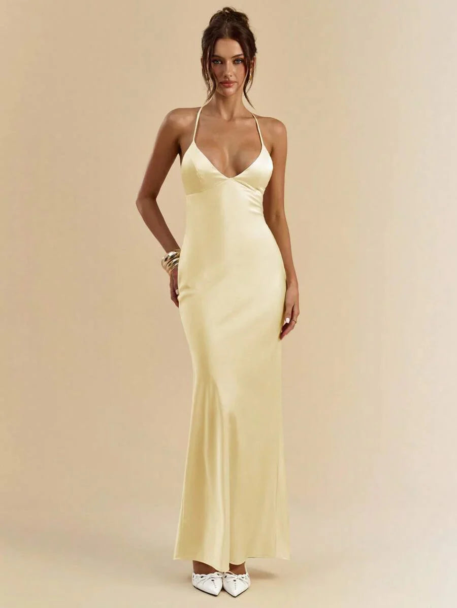 Sélisse – Satin Mermaid Maxi Dress