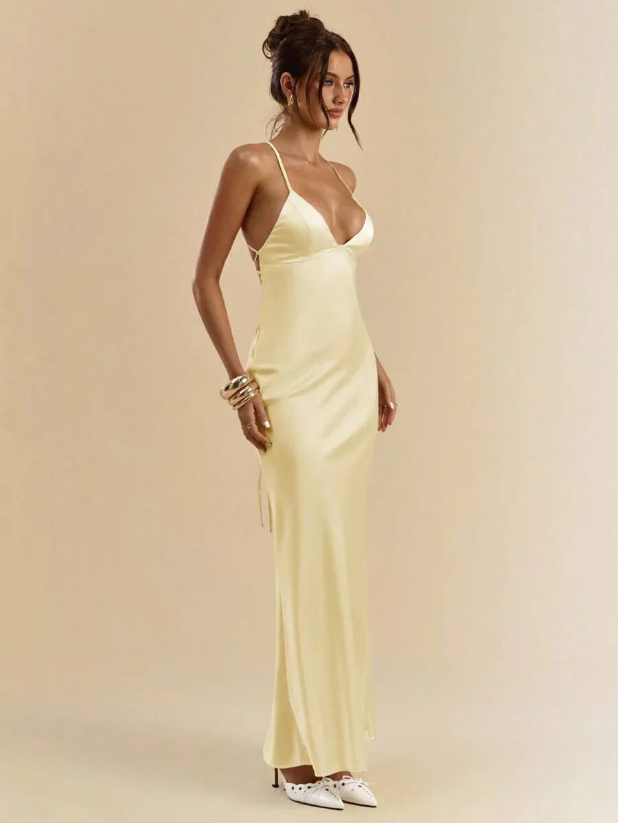 Sélisse – Satin Mermaid Maxi Dress