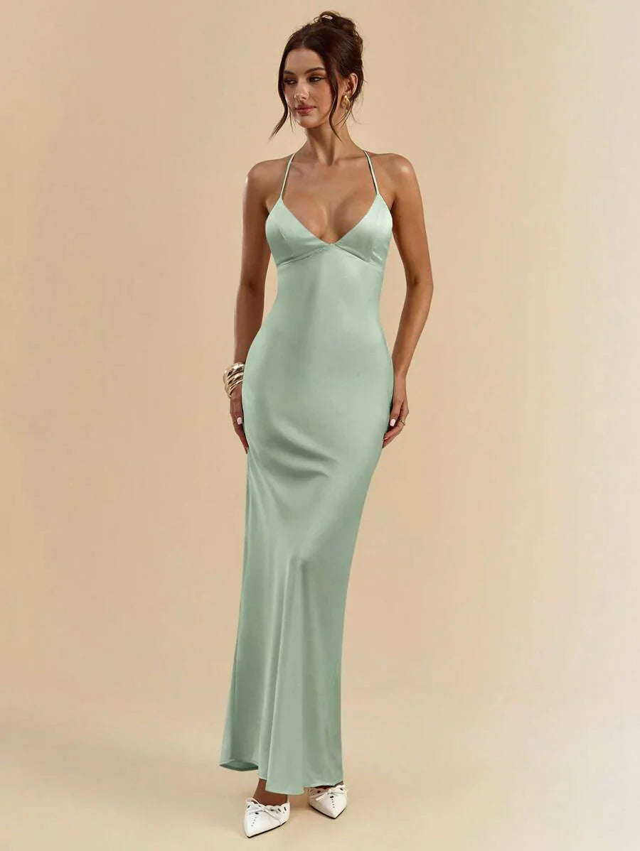 Sélisse – Satin Mermaid Maxi Dress