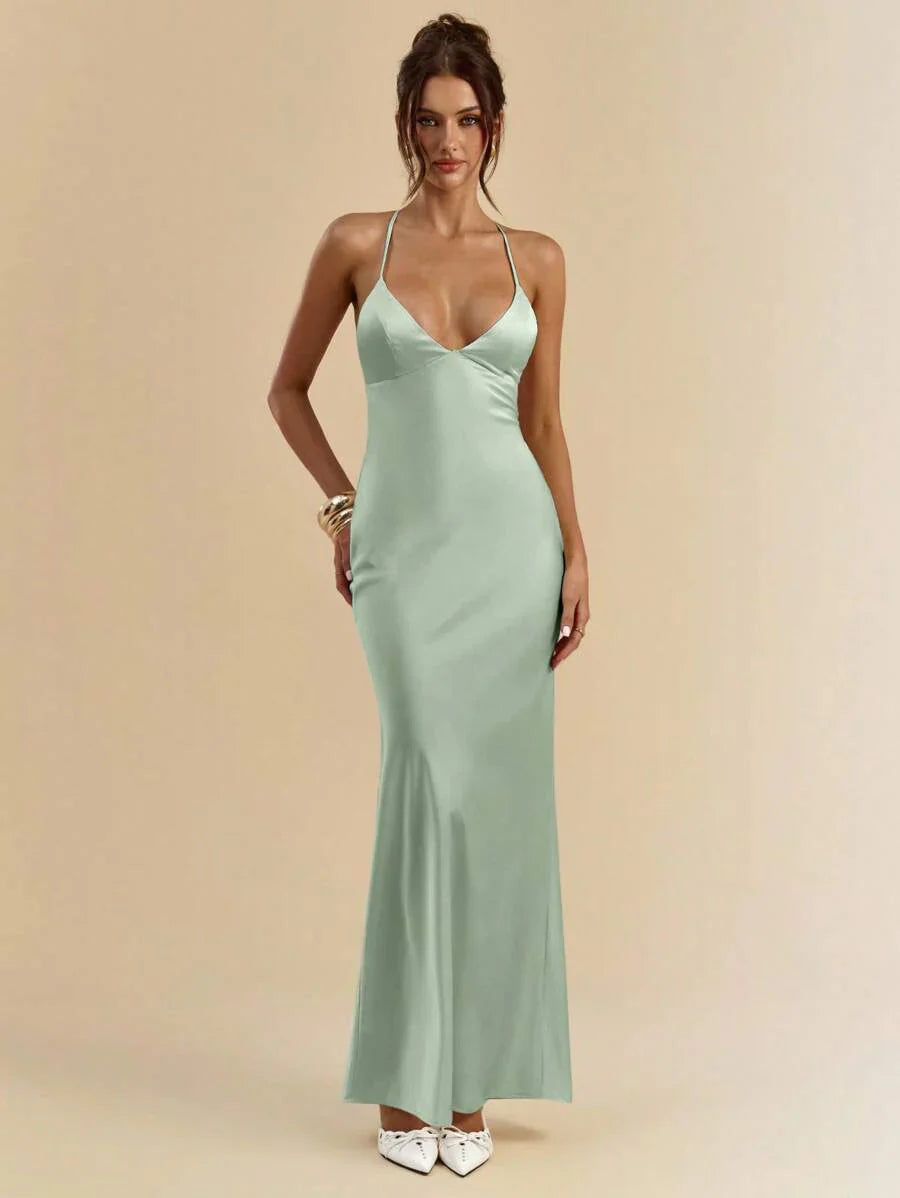 Sélisse – Satin Mermaid Maxi Dress