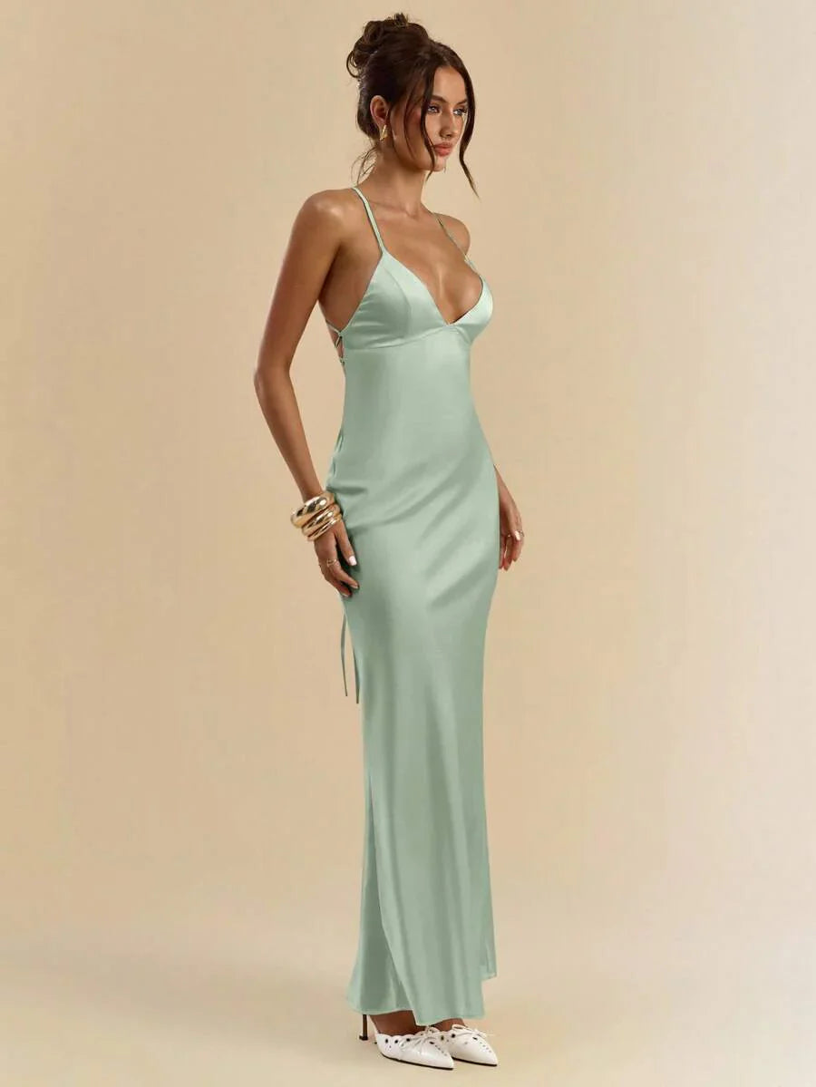Sélisse – Satin Mermaid Maxi Dress