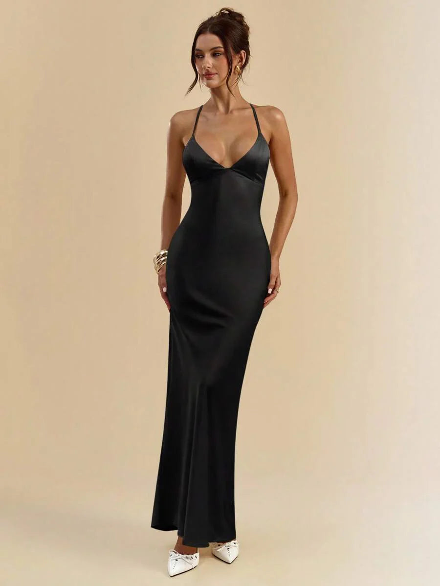 Sélisse – Satin Mermaid Maxi Dress
