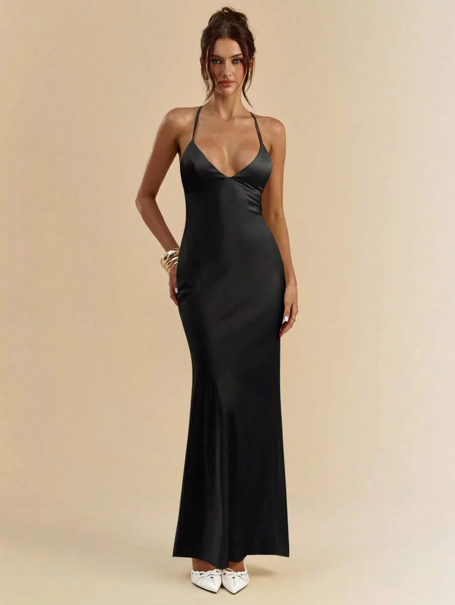 Sélisse – Satin Mermaid Maxi Dress