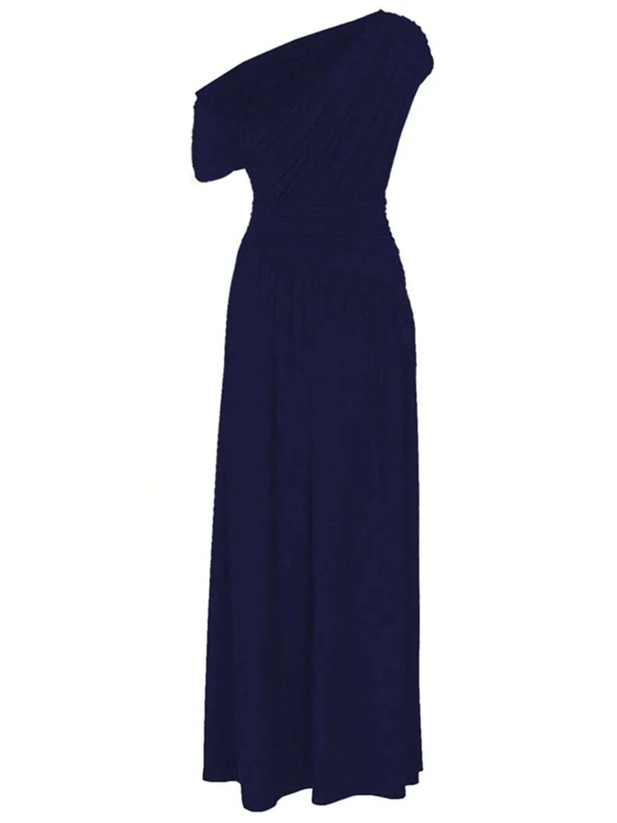 ZÉPHYR — One-Shoulder Ruched Maxi Dress