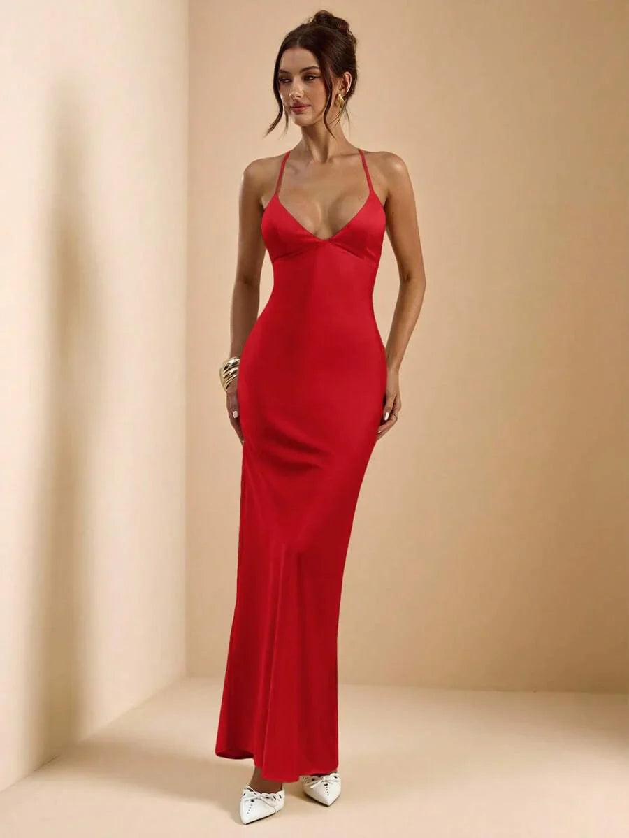 Sélisse – Satin Mermaid Maxi Dress