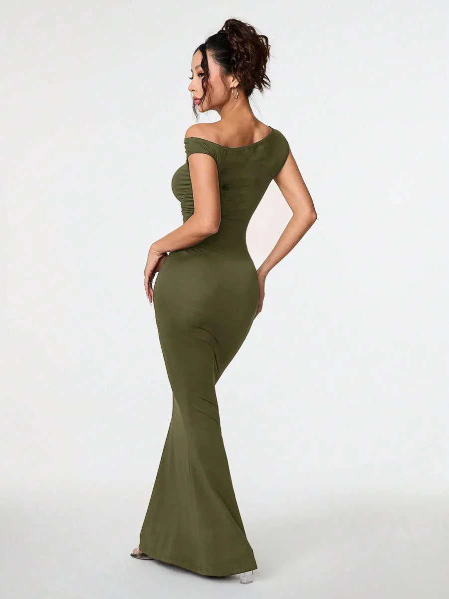SVELTA - Petite One Shoulder Mermaid Maxi Dress