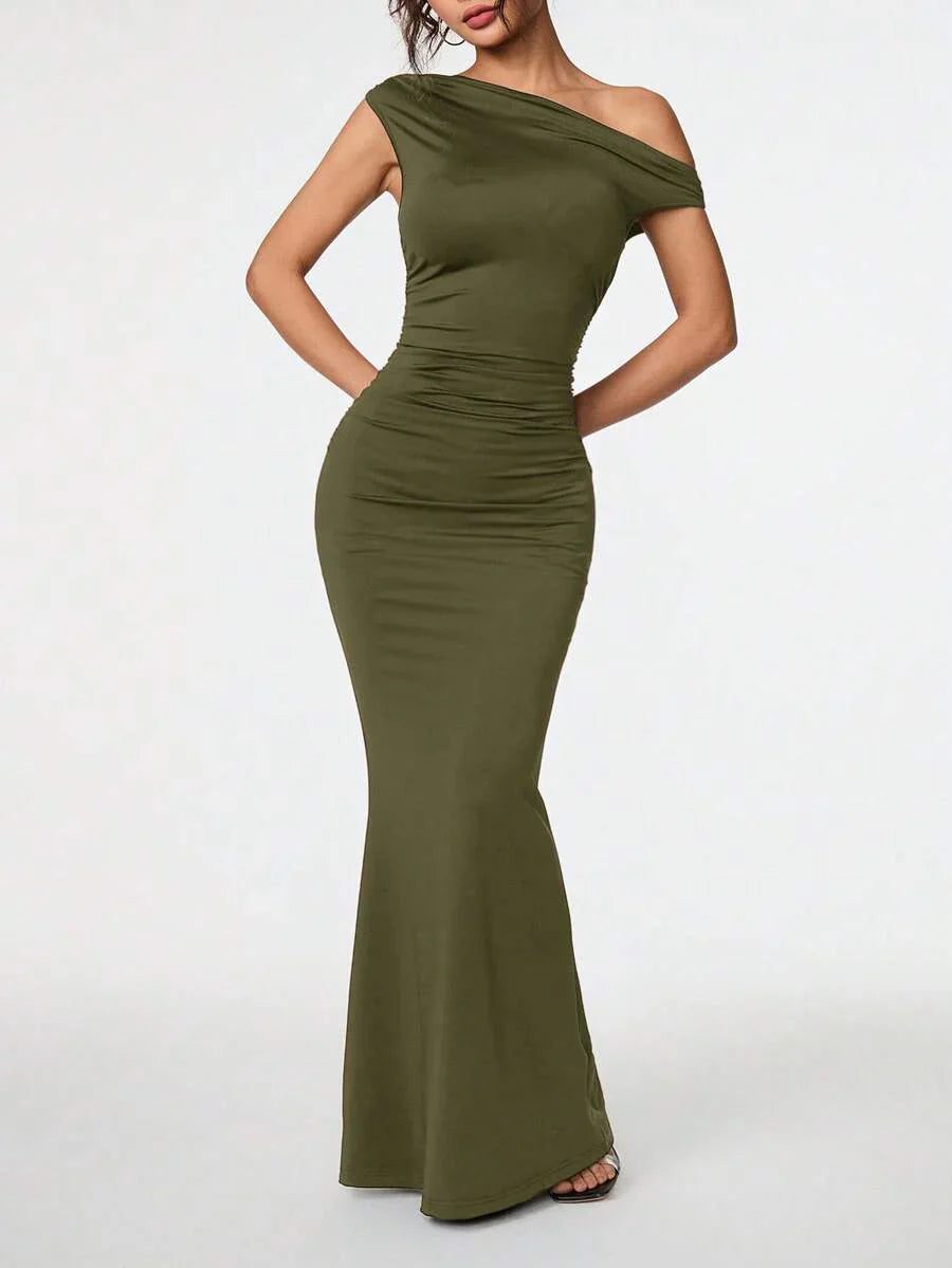 SVELTA - Petite One Shoulder Mermaid Maxi Dress