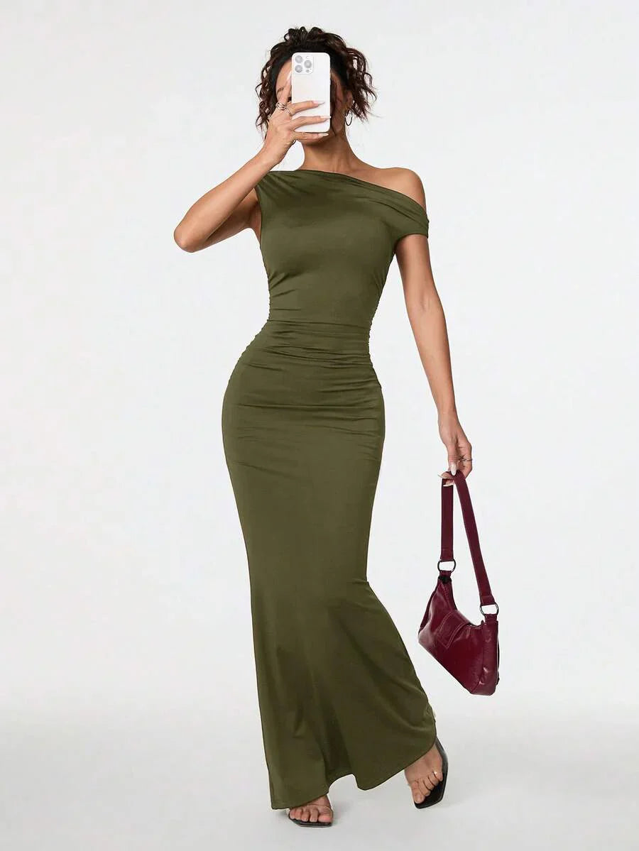 SVELTA - Petite One Shoulder Mermaid Maxi Dress