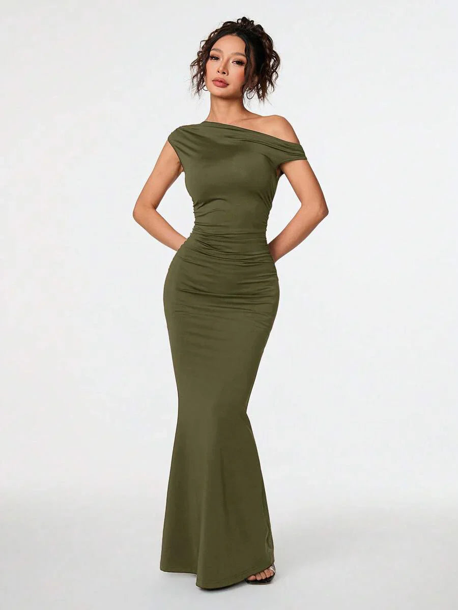 SVELTA - Petite One Shoulder Mermaid Maxi Dress