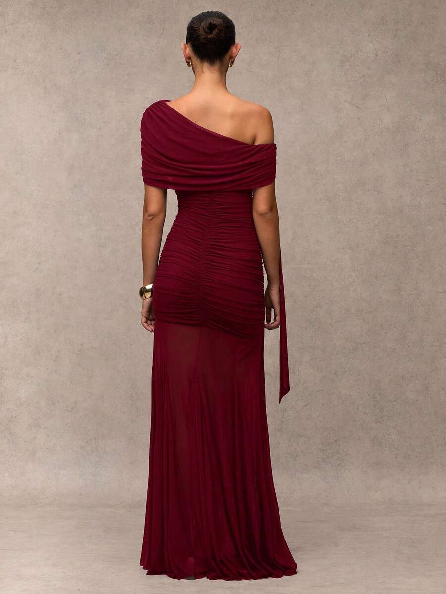 ÉLIRA - Asymmetric Bodycon Maxi Dress