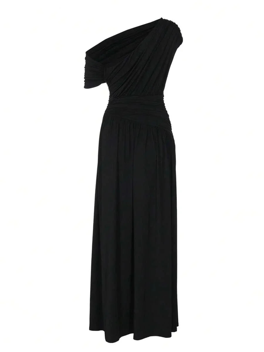 ZÉPHYR — One-Shoulder Ruched Maxi Dress