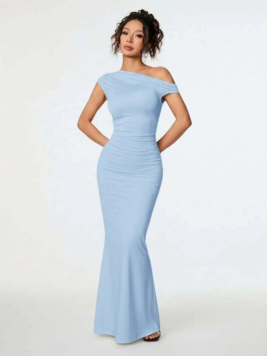 SVELTA - Petite One Shoulder Mermaid Maxi Dress