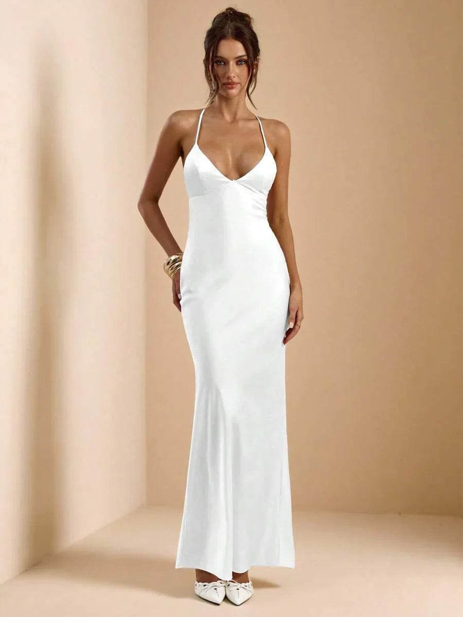 Sélisse – Satin Mermaid Maxi Dress
