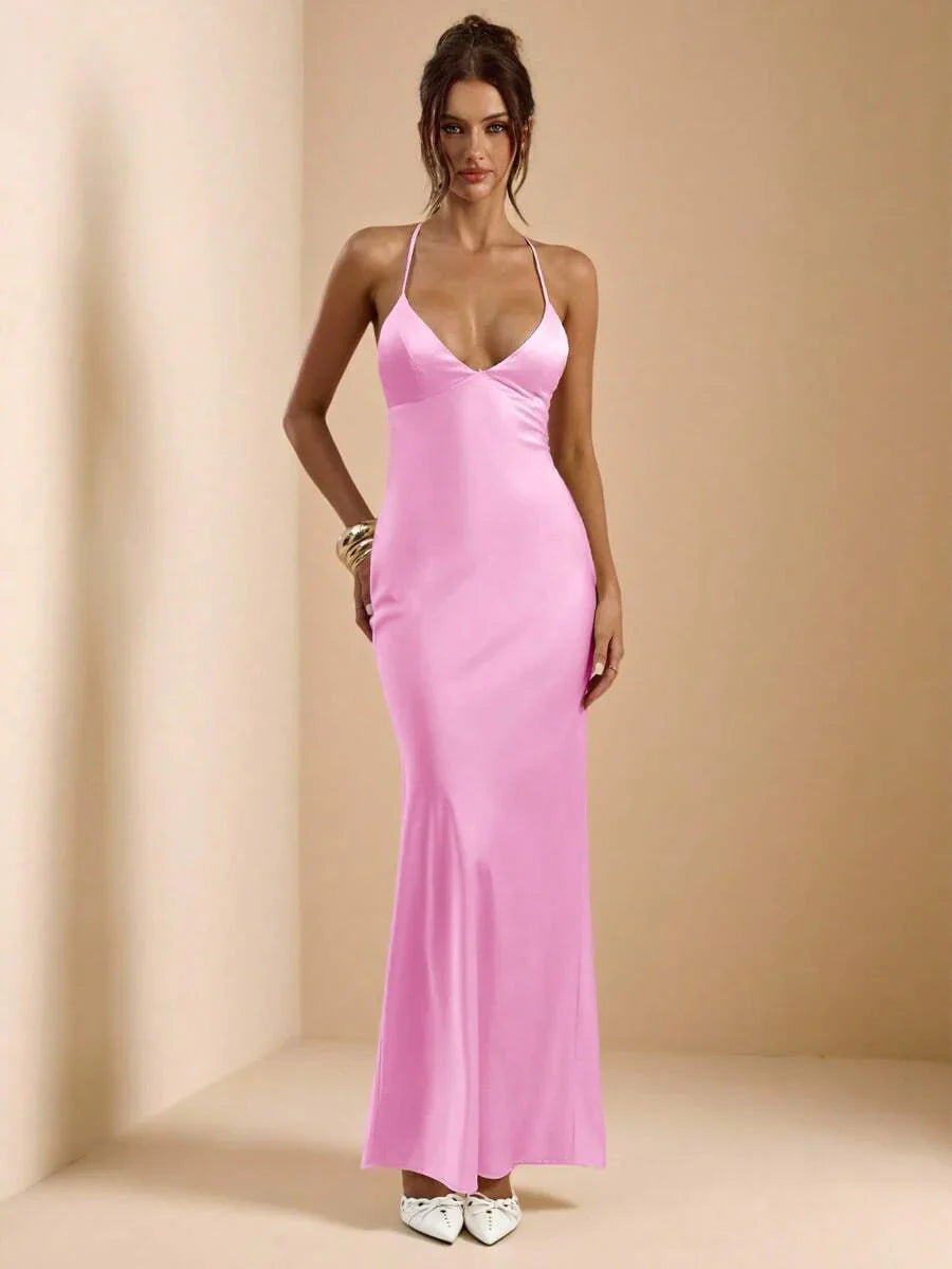 Sélisse – Satin Mermaid Maxi Dress