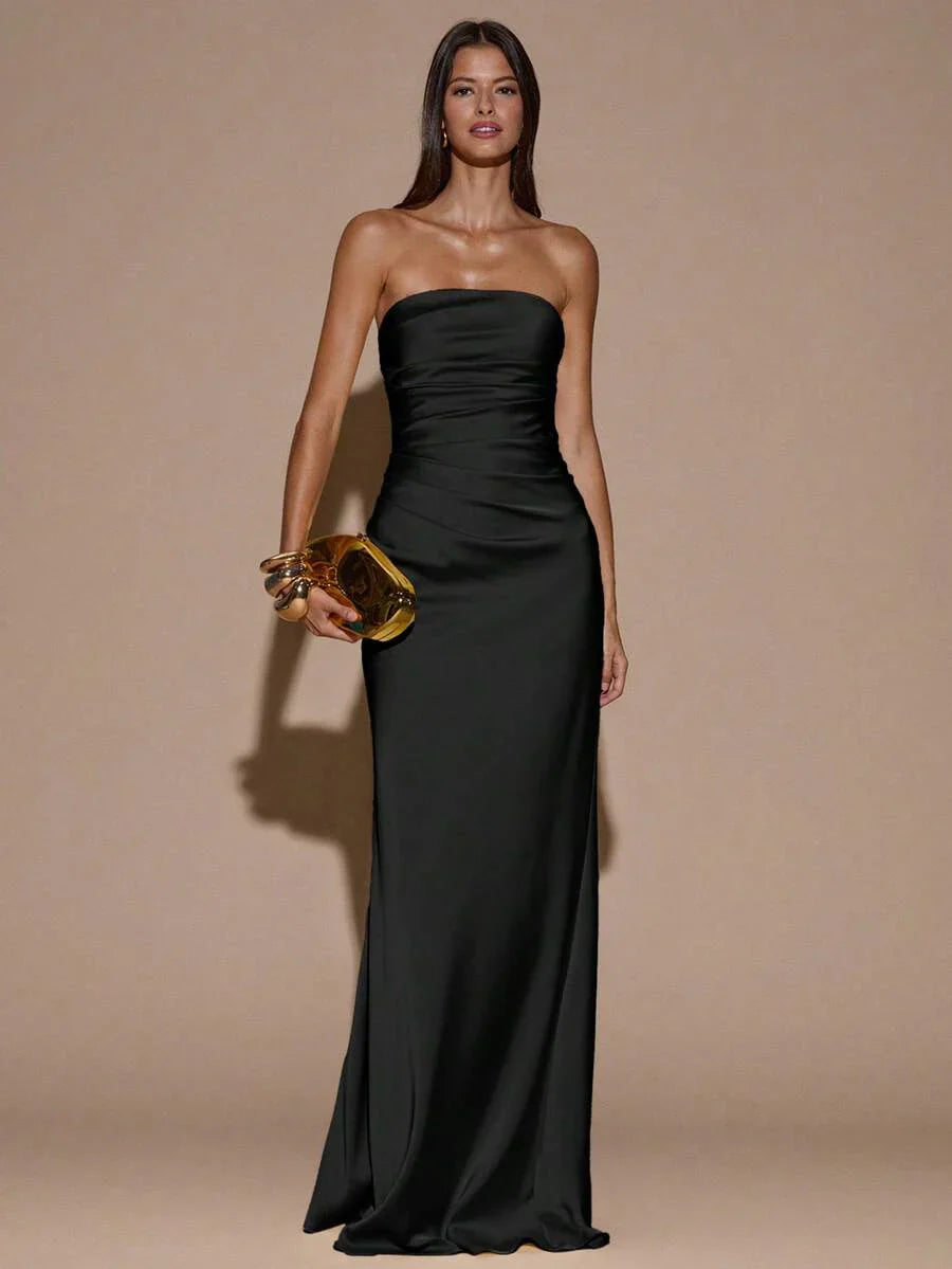 LUMIÈR - Maxi Mermaid Evening Dress Black