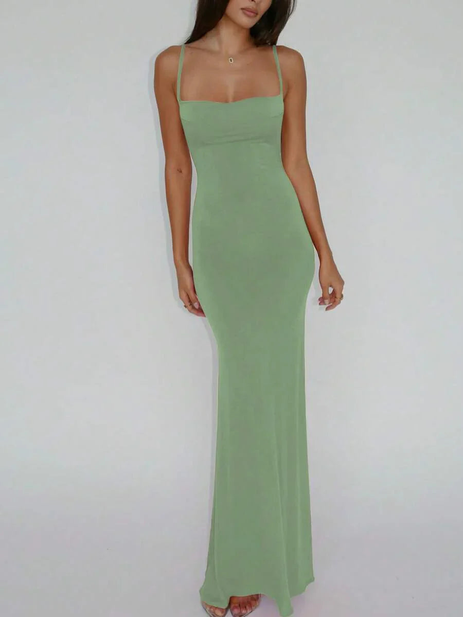 VERDÉ - Maxi Bodycon Slip Dress