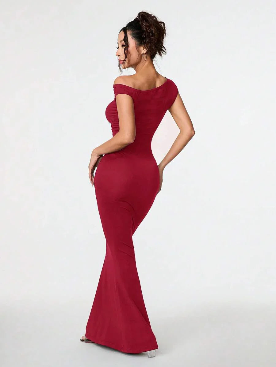 SVELTA - Petite One Shoulder Mermaid Maxi Dress