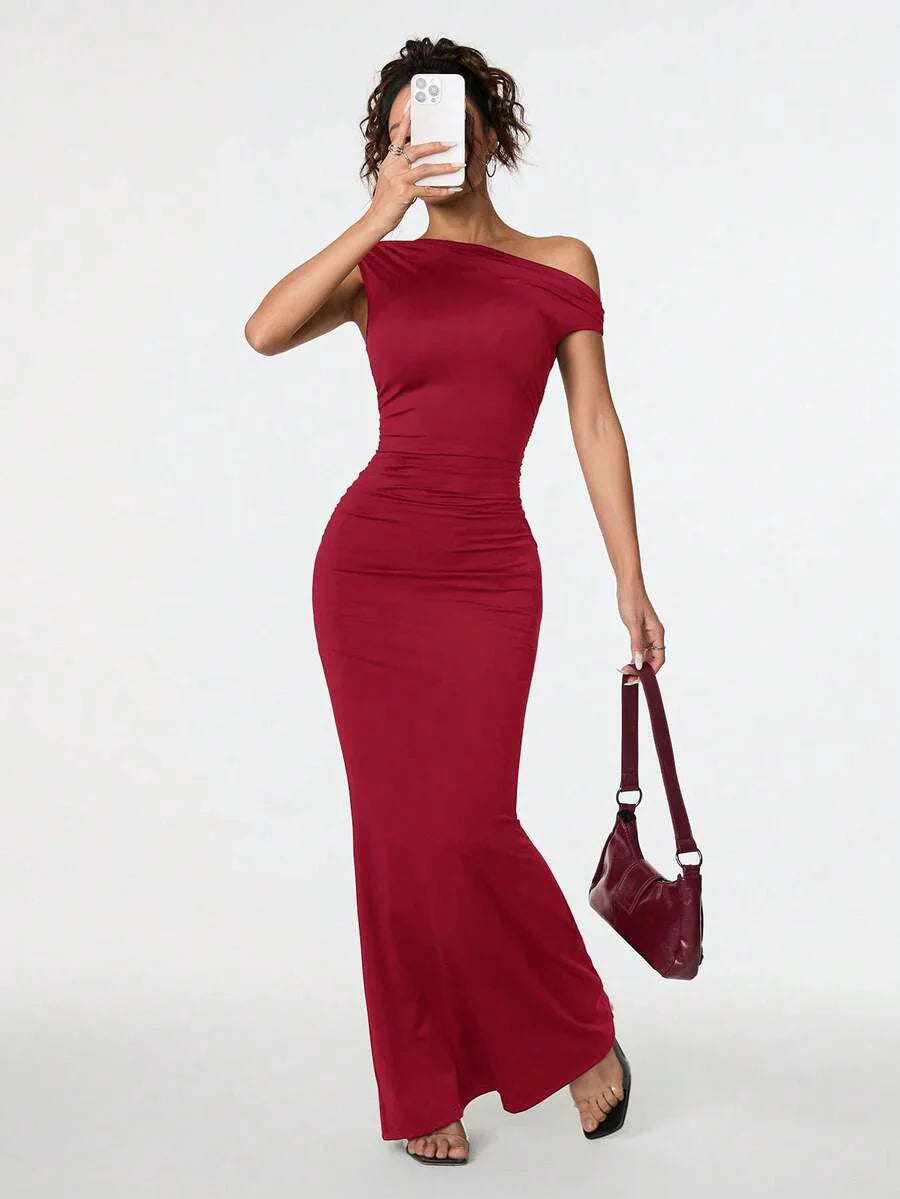 SVELTA - Petite One Shoulder Mermaid Maxi Dress