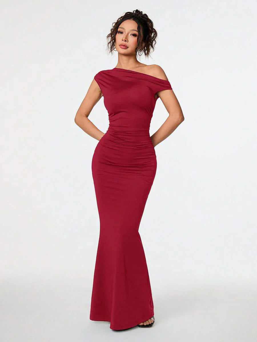 SVELTA - Petite One Shoulder Mermaid Maxi Dress