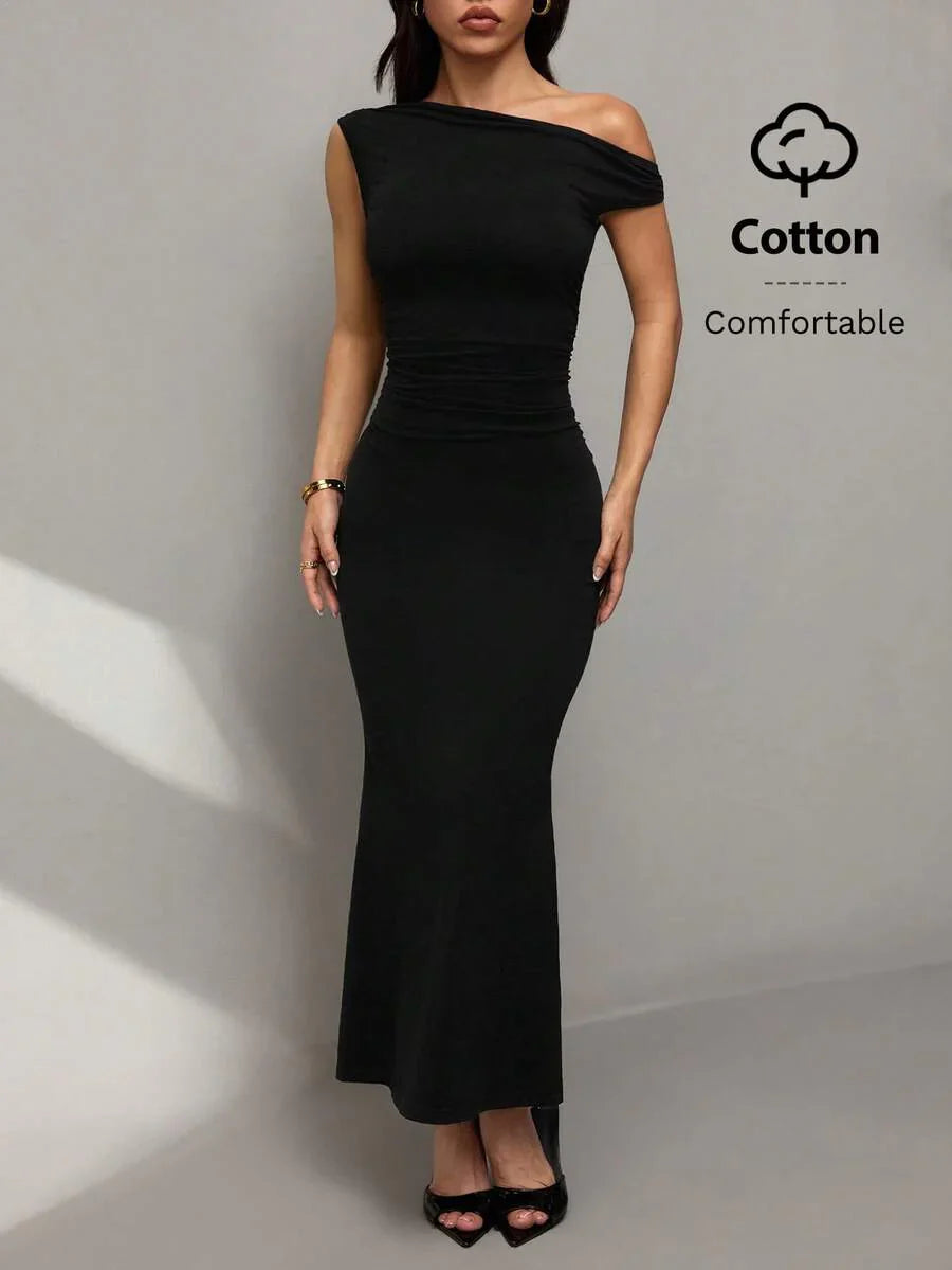 SVELTA - Petite One Shoulder Mermaid Maxi Dress