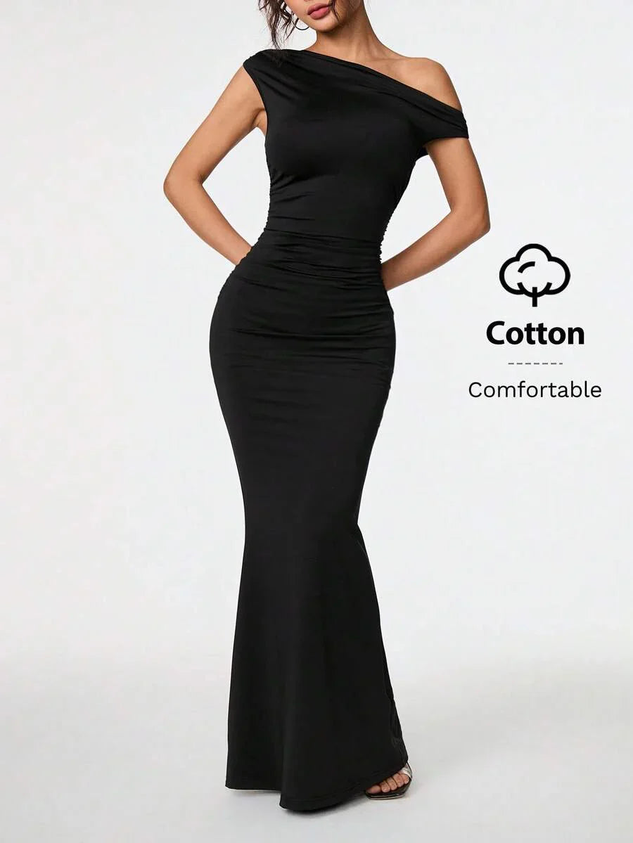 SVELTA - Petite One Shoulder Mermaid Maxi Dress