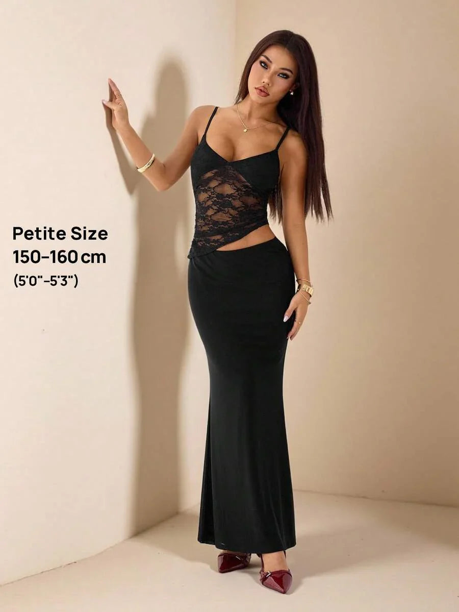 VELISSE - Lace Bodycon Maxi Dress