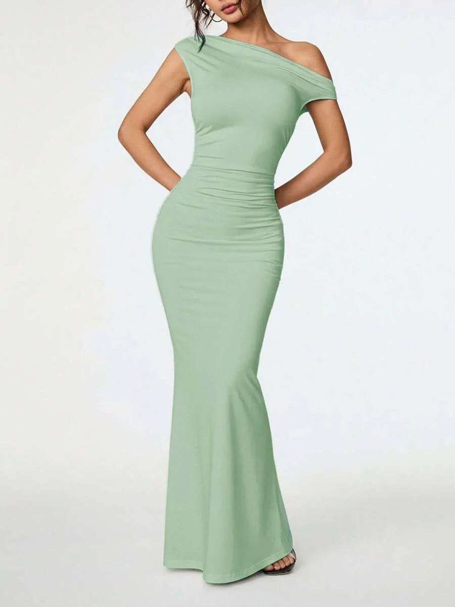 SVELTA - Petite One Shoulder Mermaid Maxi Dress