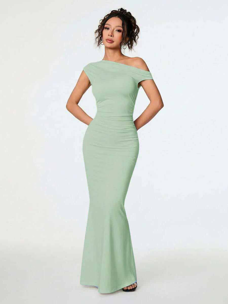 SVELTA - Petite One Shoulder Mermaid Maxi Dress