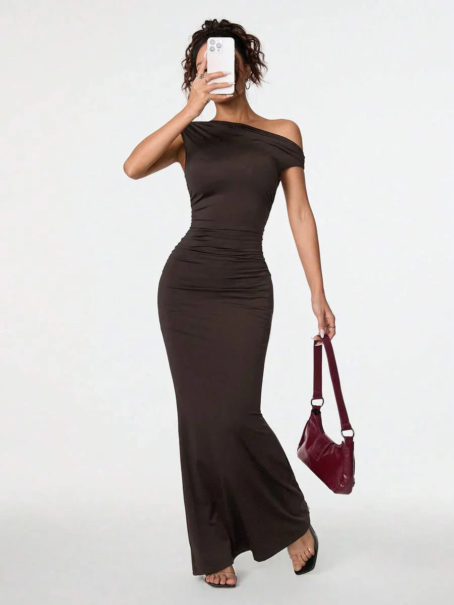 SVELTA - Petite One Shoulder Mermaid Maxi Dress