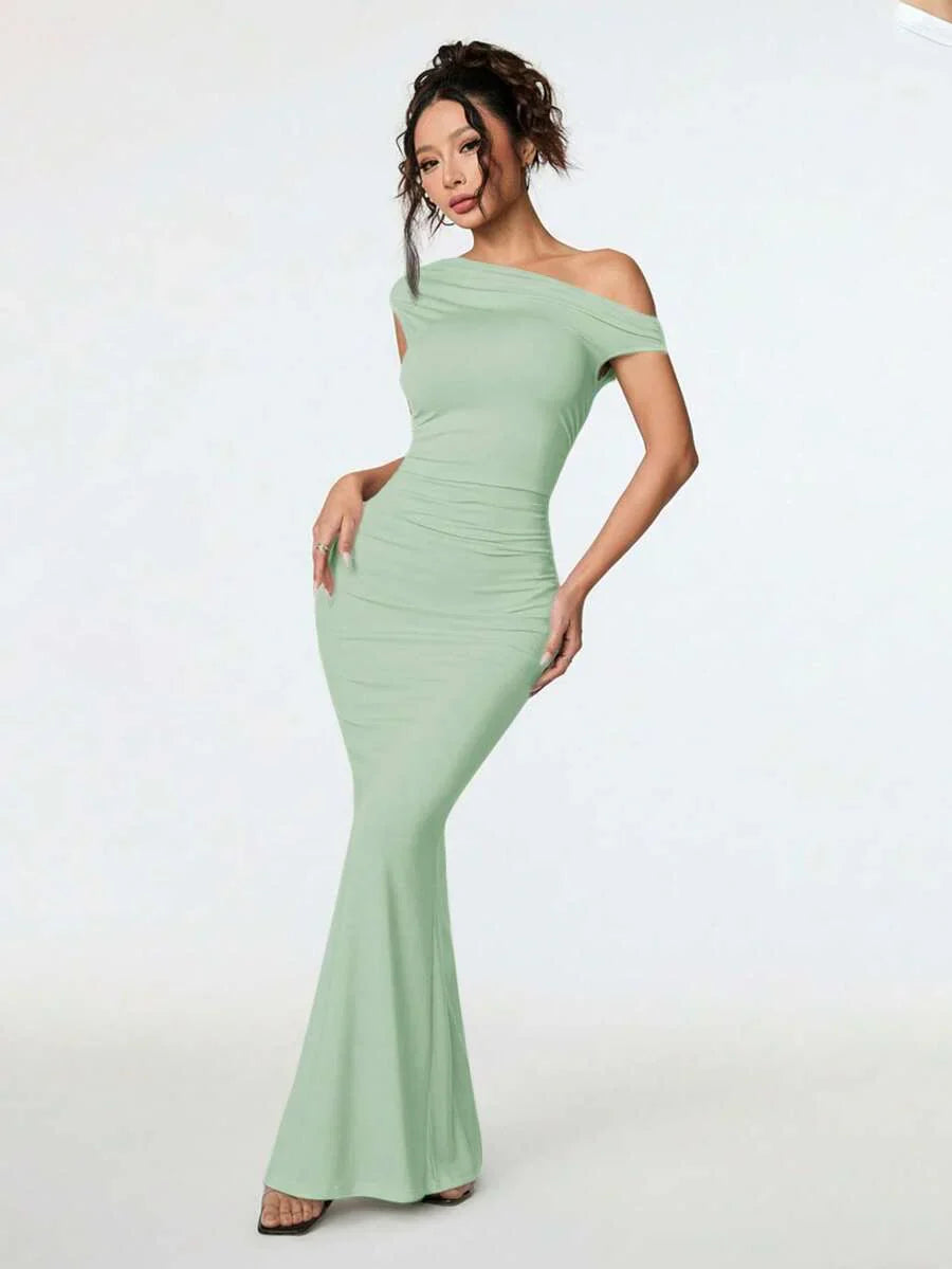 SVELTA - Petite One Shoulder Mermaid Maxi Dress