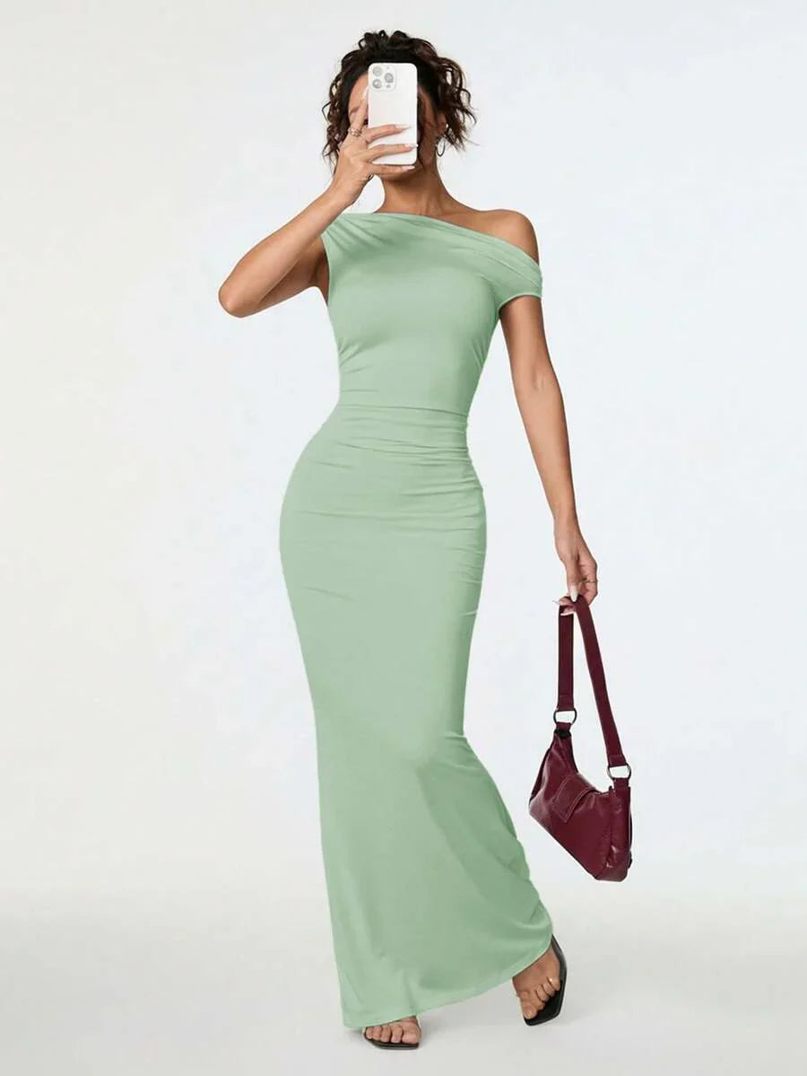 SVELTA - Petite One Shoulder Mermaid Maxi Dress