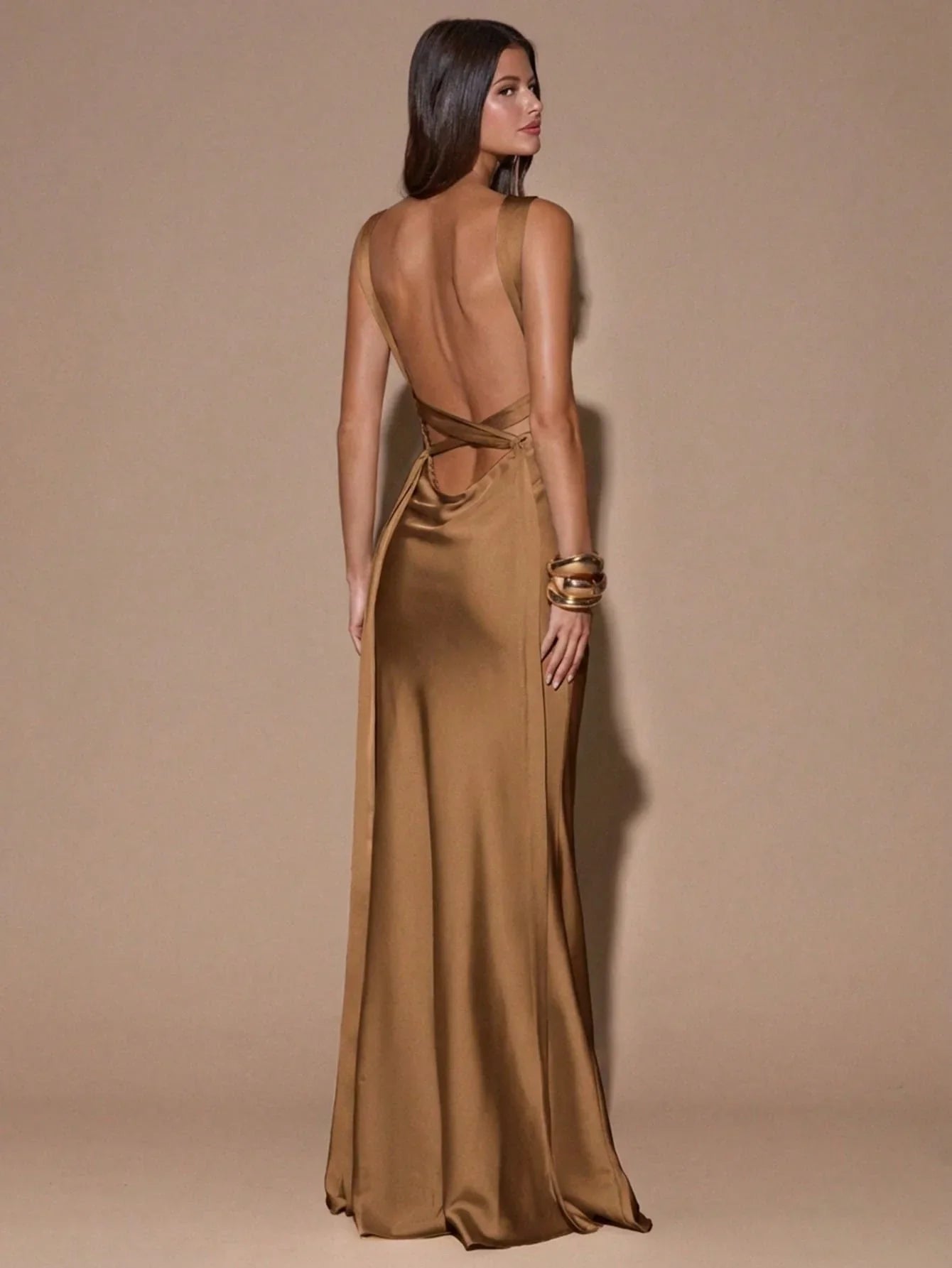 SOLÉA - Backless Maxi Dress