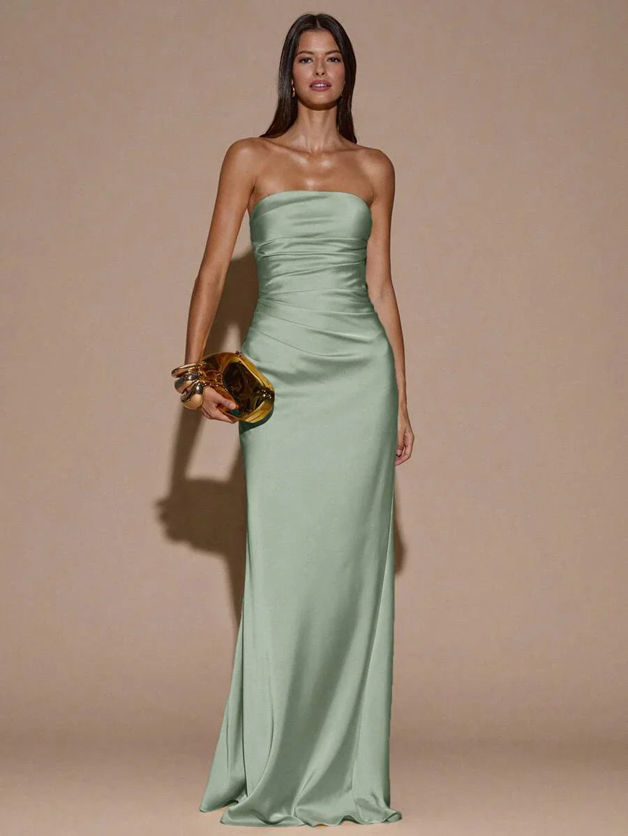 LUMIÈR - Maxi Mermaid Evening Dress Mint Green