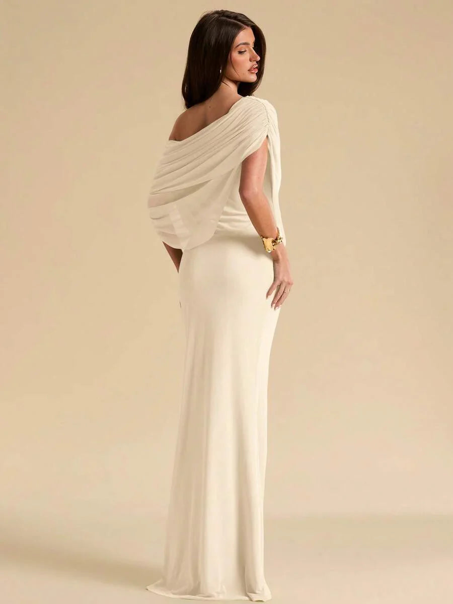 AURÉA - Off Shoulder Ruched Bodycon Maxi Dress