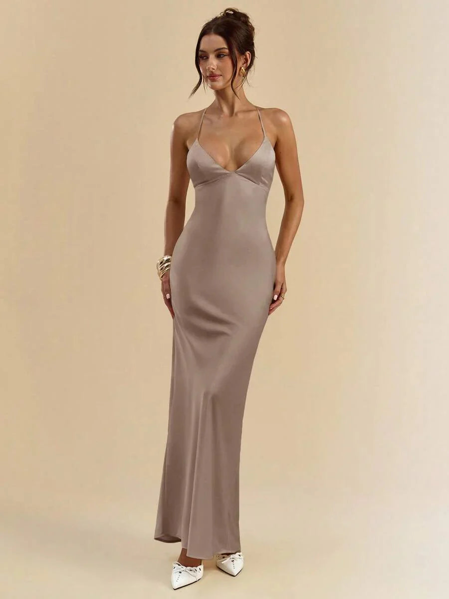 Sélisse – Satin Mermaid Maxi Dress